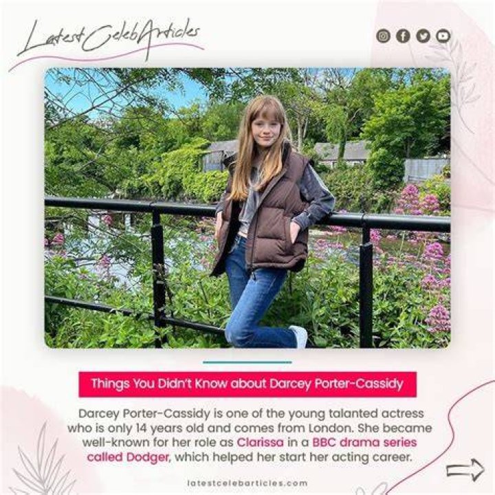 Darcey Porter-Cassidy Height, Weight, Net Worth, Age, Birthday, Wikipedia, Who, Instagram, Biography
