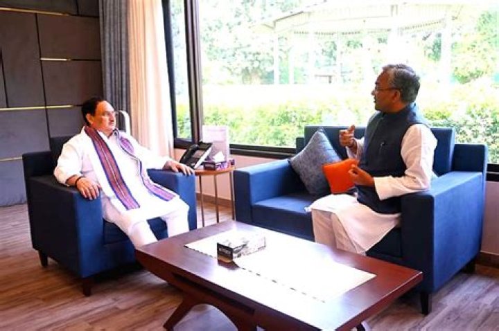 
Former Uttarakhand CM Rawat meets Nadda amid row over scams 