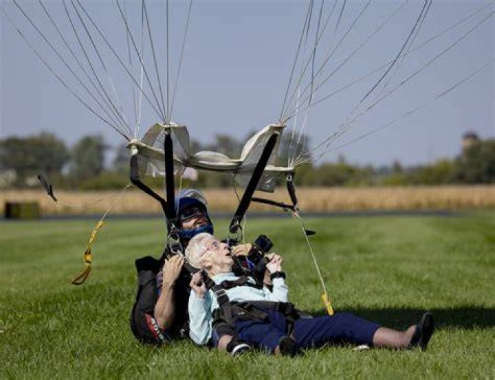 
Skydiving grandad plunges to death during high school football game ceremony 