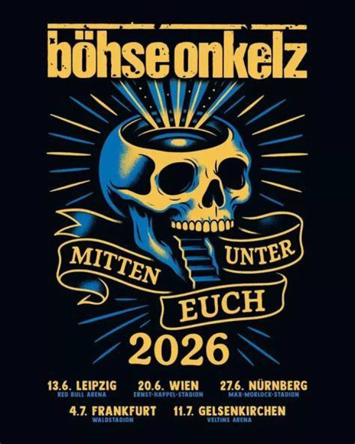
What transpired following the Frankfurt concert by Böhse Onkelz? Germany reports that a train struck two guests. 